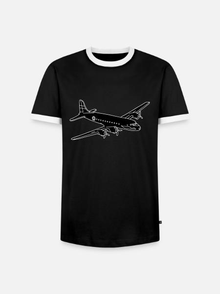 Airplane 2 - Men's Ringer Shirt - black/white