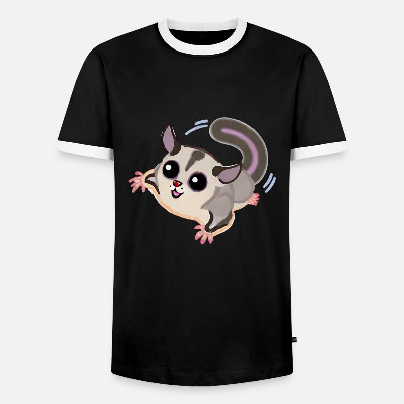 Sugar Glider - Men's Ringer Shirt - black/white
