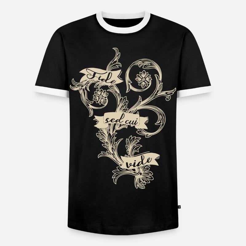Fide - Männer Kontrast-T-Shirt - Schwarz/Weiß