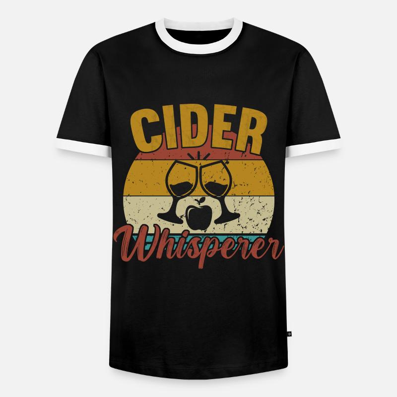 Cider Whisperer / Cider - Men's Ringer Shirt - black/white
