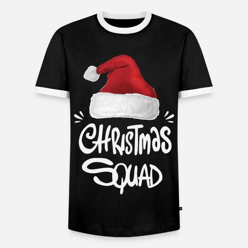 Christmas Squad - Men's Ringer Shirt - black/white