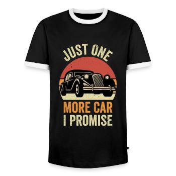 Nur ein weiteres Autoteil, das ich Verspreche Auto-Enthusiast - Männer Kontrast-T-Shirt - Schwarz/Weiß - Vorne - AI Model Female 172 light (172cm) & AI Model Male 178 light (178cm)