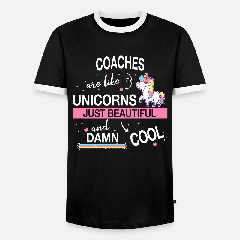 Coach Trainer - Männer Kontrast-T-Shirt - Schwarz/Weiß