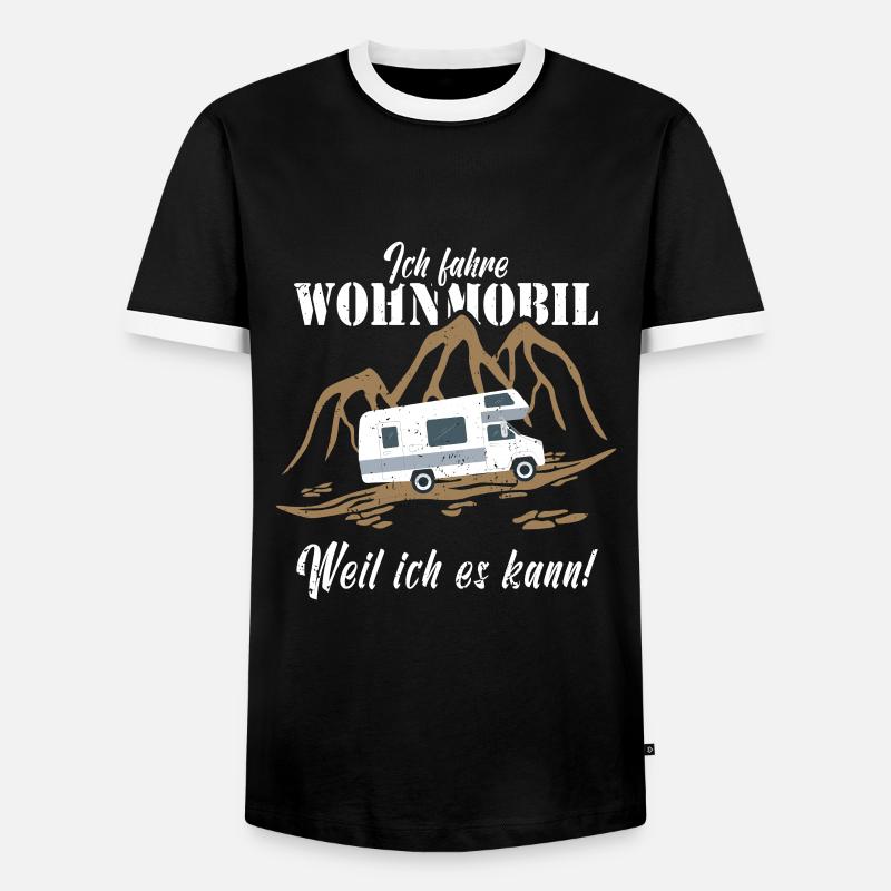 Wohnmobil Campervan - Männer Kontrast-T-Shirt - Schwarz/Weiß