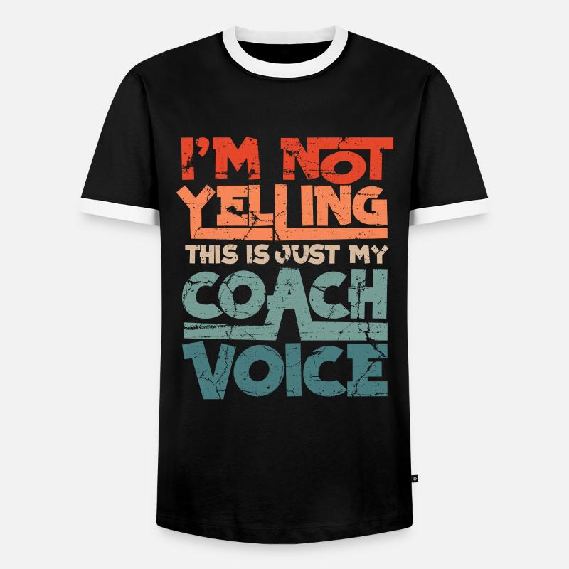 Coach Trainer - Men's Ringer Shirt - black/white