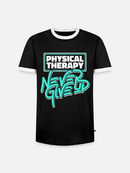 Physiotherapy Therapist Assistant - Men's Ringer Shirt - black/white