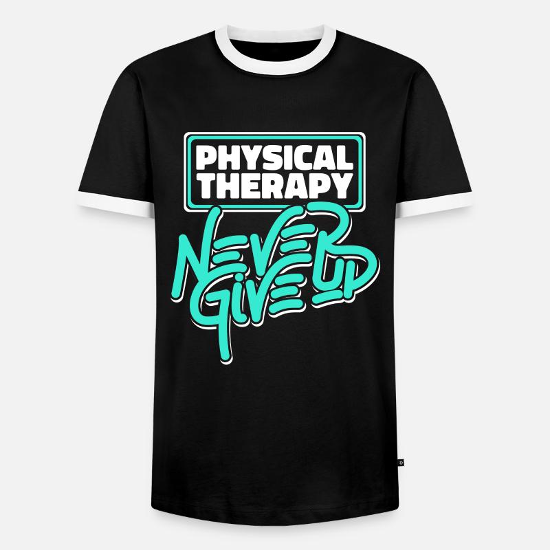 Physiotherapy Therapist Assistant - Men's Ringer Shirt - black/white