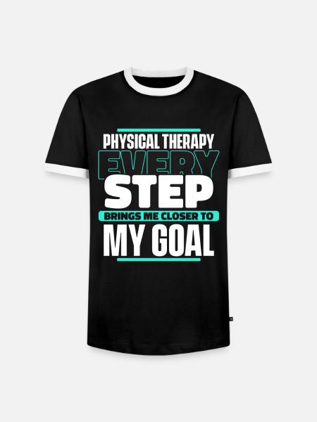 Physiotherapy Therapist Assistant - Men's Ringer Shirt - black/white