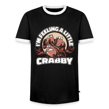 Krabbe Einsiedlerkrebs Krabben Krebs - Männer Kontrast-T-Shirt - Schwarz/Weiß - Vorne - AI Model Female 172 light (172cm) & AI Model Male 178 light (178cm)