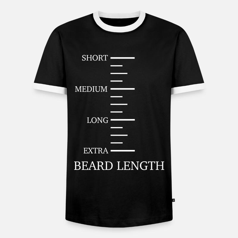 Beard Moustache Bearded Men - Men's Ringer Shirt - black/white