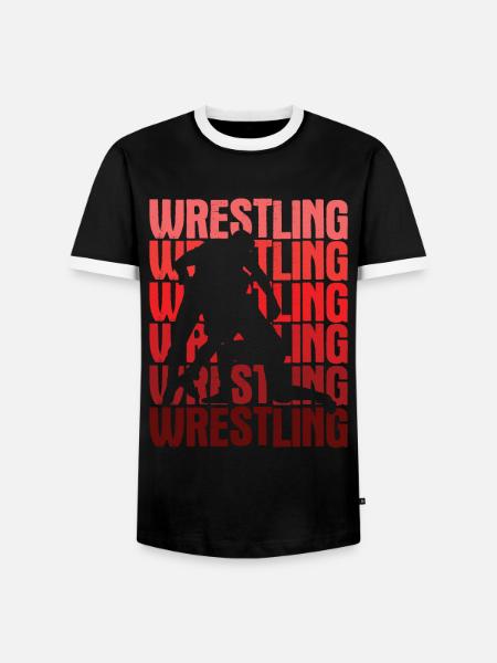 Grappling Martial Arts Wrestling - Männer Kontrast-T-Shirt - Schwarz/Weiß