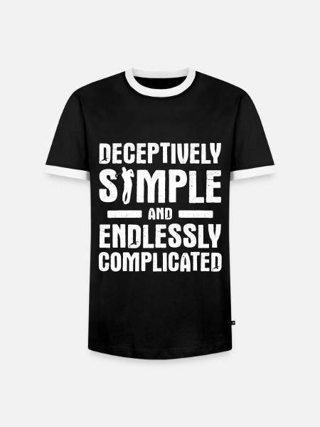 Golfplatz zum Golfen Golf - Männer Kontrast-T-Shirt - Schwarz/Weiß
