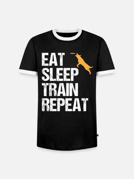 Hundetrainer Spruch Hundetraining Geschenk - Männer Kontrast-T-Shirt - Schwarz/Weiß