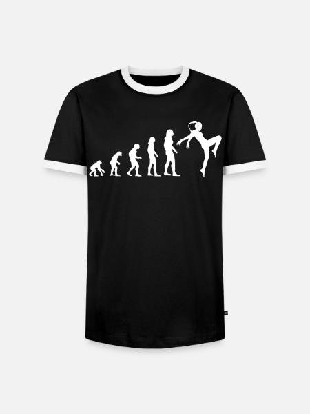 Kickboxer Evolution Kickboxing Gift Women - Men's Ringer Shirt - black/white