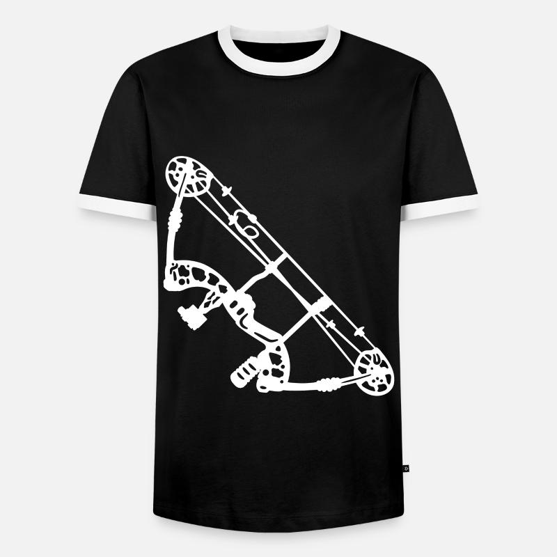Bogenschießen Archery - Männer Kontrast-T-Shirt - Schwarz/Weiß