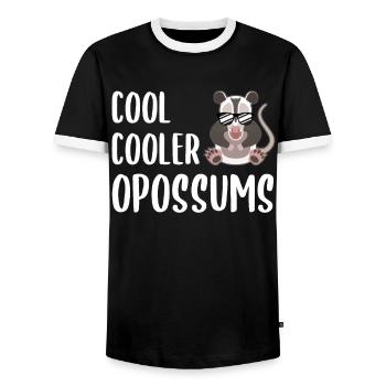 Lunettes de soleil Cooler Opossum Trend Animal - T-shirt contrasté Homme - noir/blanc - Devant - AI Model Female 172 light (172cm) & AI Model Male 178 light (178cm)