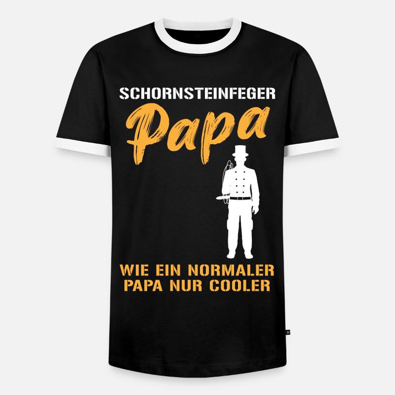 Coolest Chimney Sweep Dad - Men's Ringer Shirt - black/white