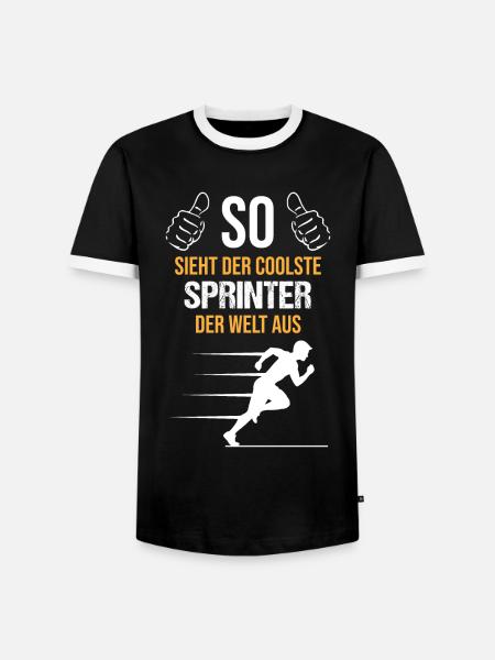 Sprinter Elite Endurance Sport - Men's Ringer Shirt - black/white