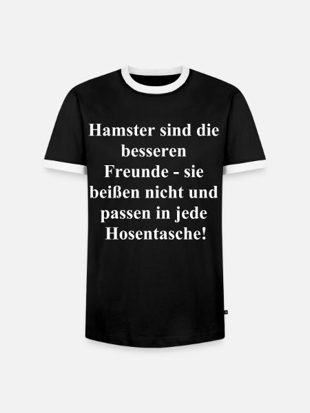 Funny gift - Men's Ringer Shirt - black/white