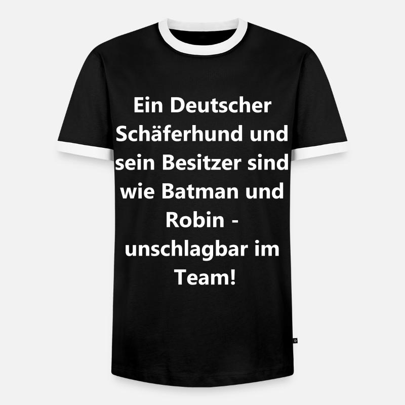 Hundebesitzer Geschenk - Männer Kontrast-T-Shirt - Schwarz/Weiß