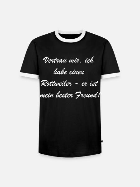 Familiar Rotti Gift - Men's Ringer Shirt - black/white