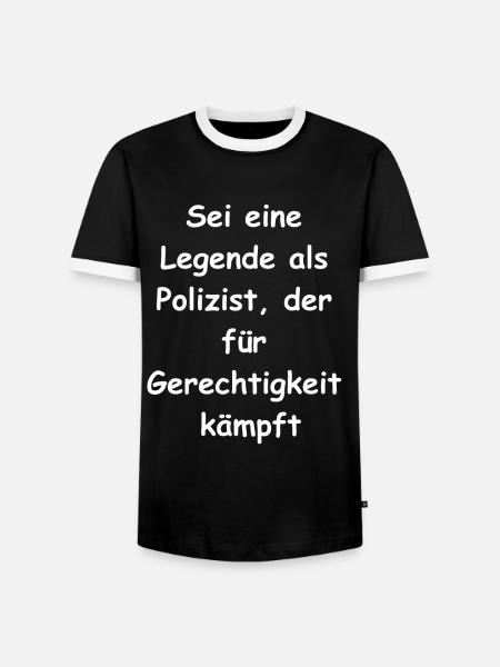 Legend Status Gift - Men's Ringer Shirt - black/white