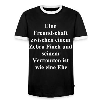 Personalisiertes Geschenk für Tierliebhaber - Männer Kontrast-T-Shirt - Schwarz/Weiß - Vorne - AI Model Female 172 light (172cm) & AI Model Male 178 light (178cm)