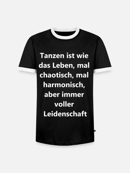 Dance Lover Gift - Men's Ringer Shirt - black/white
