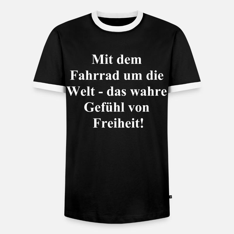 Radler Gift - Men's Ringer Shirt - black/white