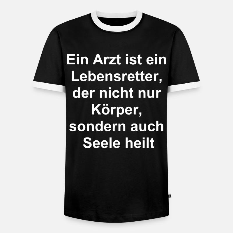 Doctor Gift - Men's Ringer Shirt - black/white
