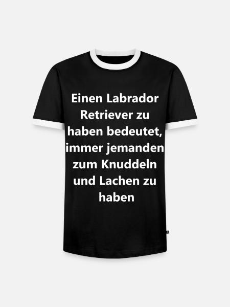 Geschenkidee Labrador - Männer Kontrast-T-Shirt - Schwarz/Weiß