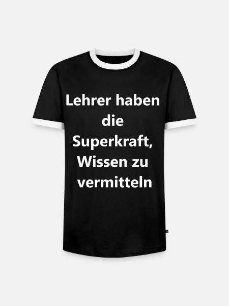 Leidenschaftlicher Lehrer Geschenk - Männer Kontrast-T-Shirt - Schwarz/Weiß