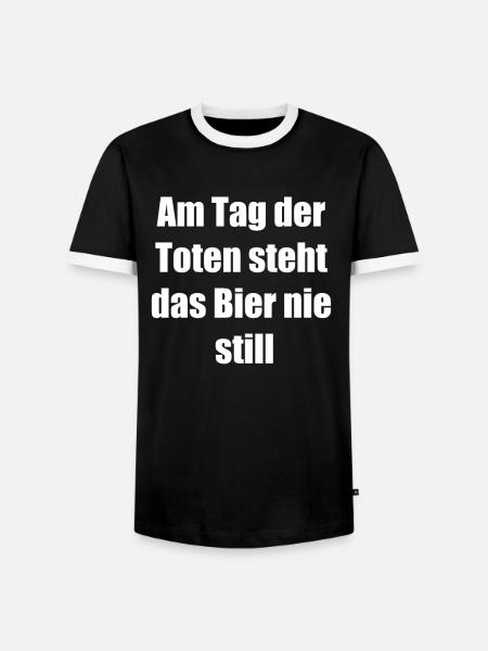 Allerseelen Geschenk - Männer Kontrast-T-Shirt - Schwarz/Weiß
