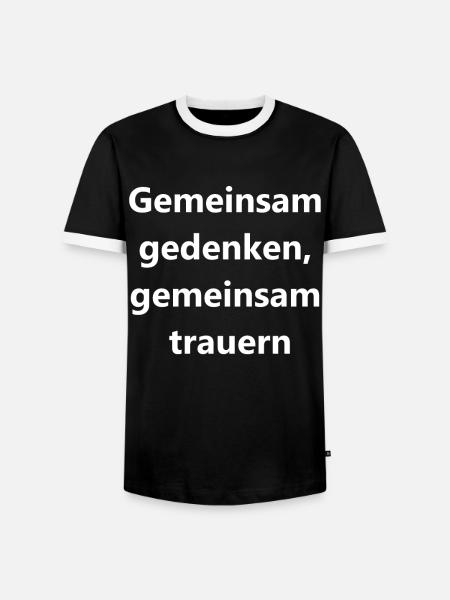 Allerseelen-Erinnerung - Männer Kontrast-T-Shirt - Schwarz/Weiß