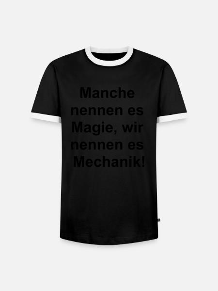 Magical gift - Men's Ringer Shirt - black/white