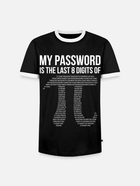 Pi - T-shirt contrasté Homme - noir/blanc