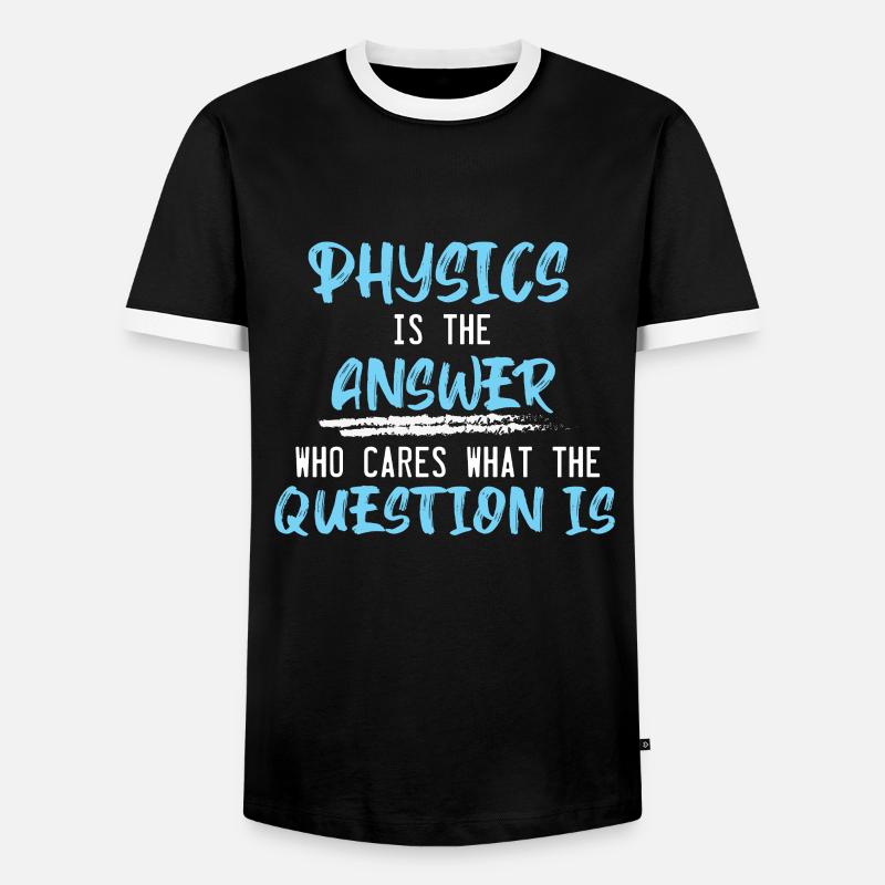 Physics - Men's Ringer Shirt - black/white