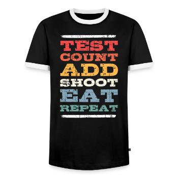 Vintage Diabetiker Zuckerkrankheit Krankheit Hilfe - Männer Kontrast-T-Shirt - Schwarz/Weiß - Vorne - AI Model Female 172 light (172cm) & AI Model Male 178 light (178cm)
