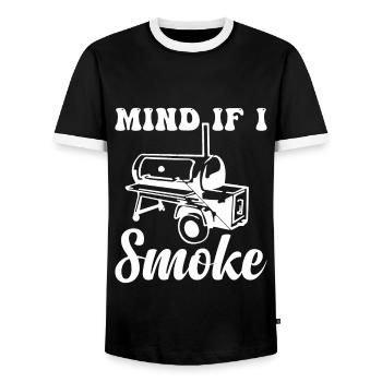 Grillen Vater Rente Opa - Männer Kontrast-T-Shirt - Schwarz/Weiß - Vorne - AI Model Female 172 light (172cm) & AI Model Male 178 light (178cm)