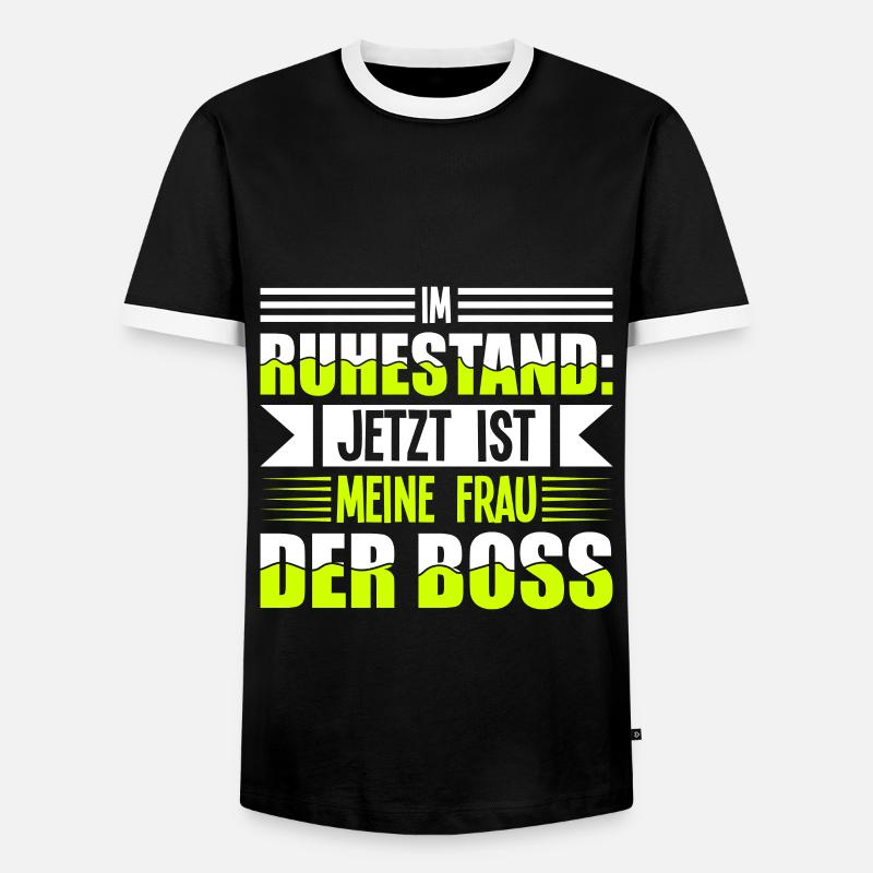 Witzige Männer - Männer Kontrast-T-Shirt - Schwarz/Weiß