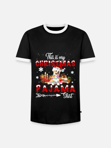 Chihuahua - Männer Kontrast-T-Shirt - Schwarz/Weiß