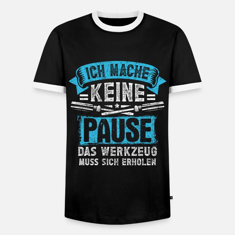 Pause Tool Relax - Men's Ringer Shirt - black/white
