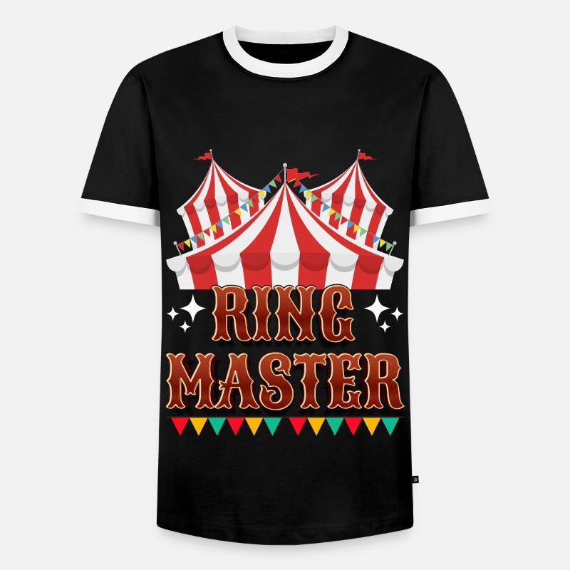 Circus - Men's Ringer Shirt - black/white
