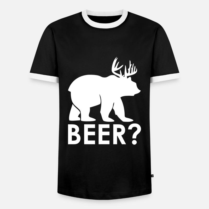 Beer - Men's Ringer Shirt - black/white