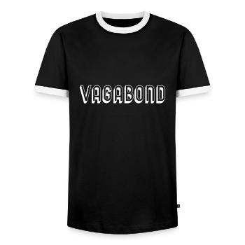 Vagabond - Men's Ringer Shirt - black/white - Front - AI Model Female 172 light (172cm) & AI Model Male 178 light (178cm)