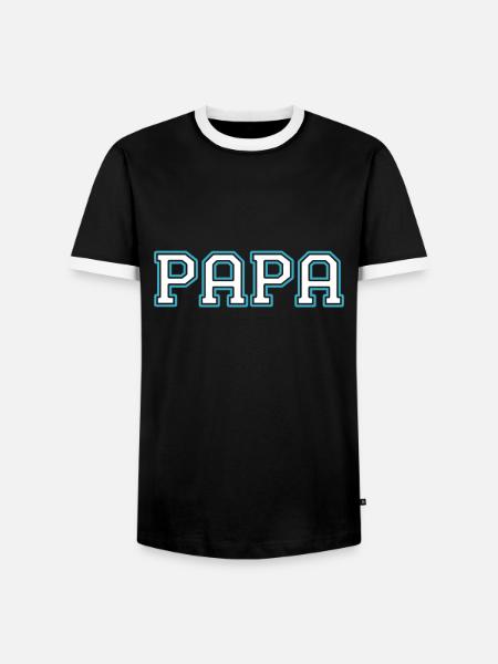 Proud Dad Sporty Dad - Men's Ringer Shirt - black/white