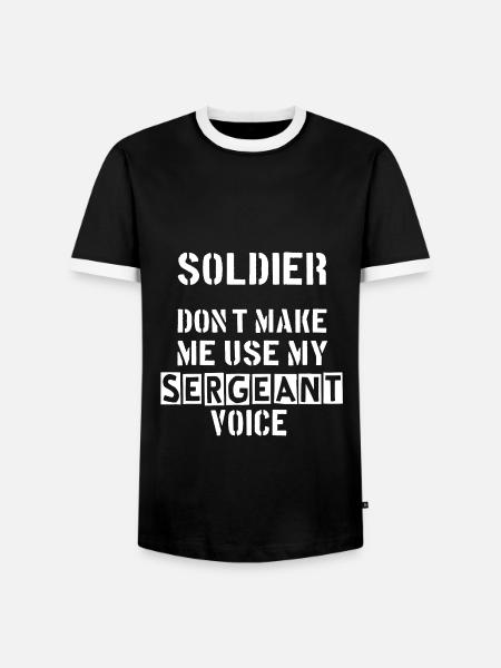 Sergeant. Soldier. Mate. Military. - Men's Ringer Shirt - black/white
