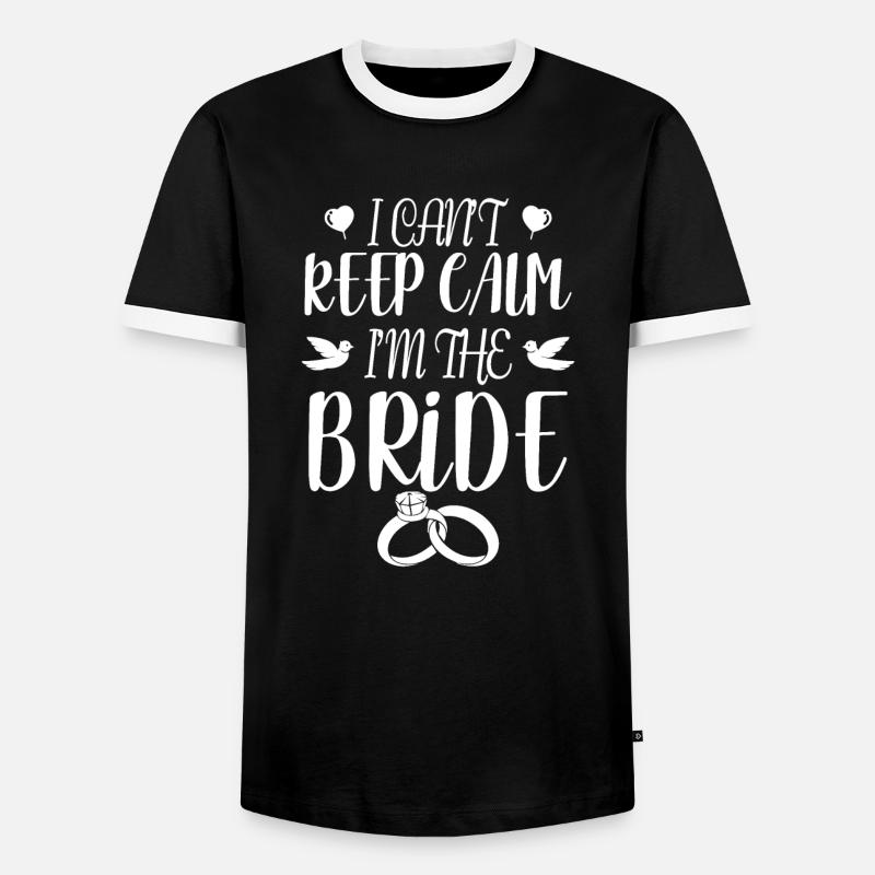 Sposa - Maglietta Contrast da uomo - nero/bianco