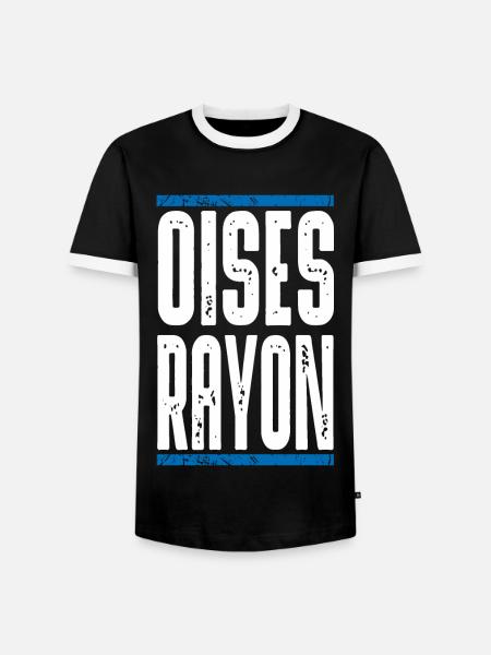 Oises Rayon - Männer Kontrast-T-Shirt - Schwarz/Weiß