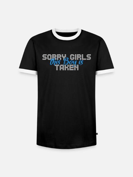 Ce garçon est pris - T-shirt contrasté Homme - noir/blanc